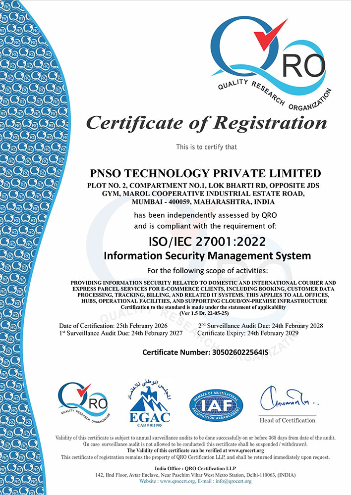 ISO Certification